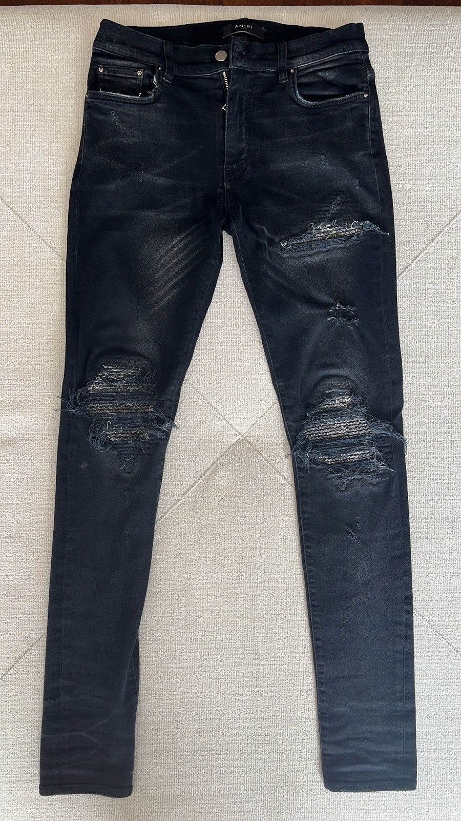 Amiri Amiri rare mx-1 black cashew flower Size US 30 / EU 46 - 1 Thumbnail