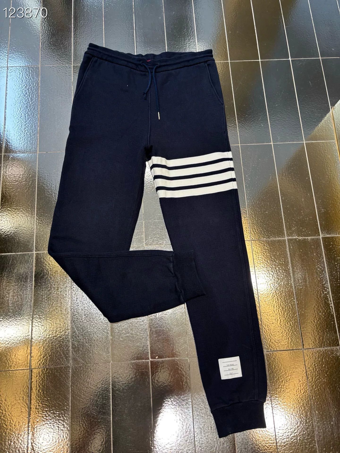 Thom Browne Thom Browne Classic Blue Stripe Pants Size US 26 / EU 42 - 1 Thumbnail