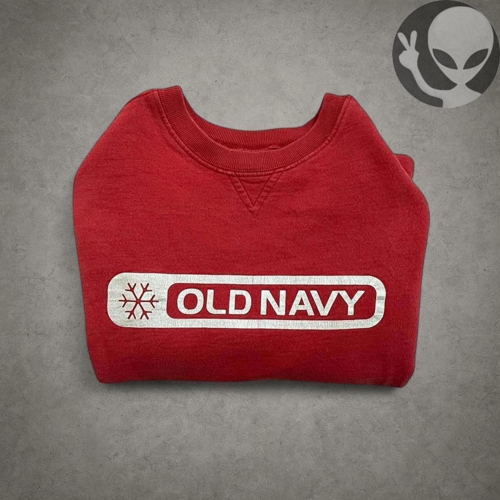 Old Navy Vintage Old Navy Snowflake Spell Out Crewneck Red XL Size US XL / EU 56 / 4 - 5 Thumbnail