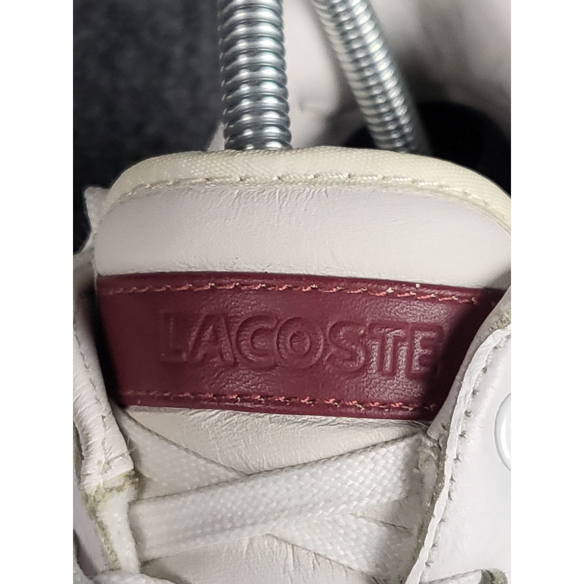 Lacoste LACOSTE EUROPA SPM Trainer Fashion Sneakers White Red Men Sz Size US 8.5 / EU 41-42 - 4 Thumbnail