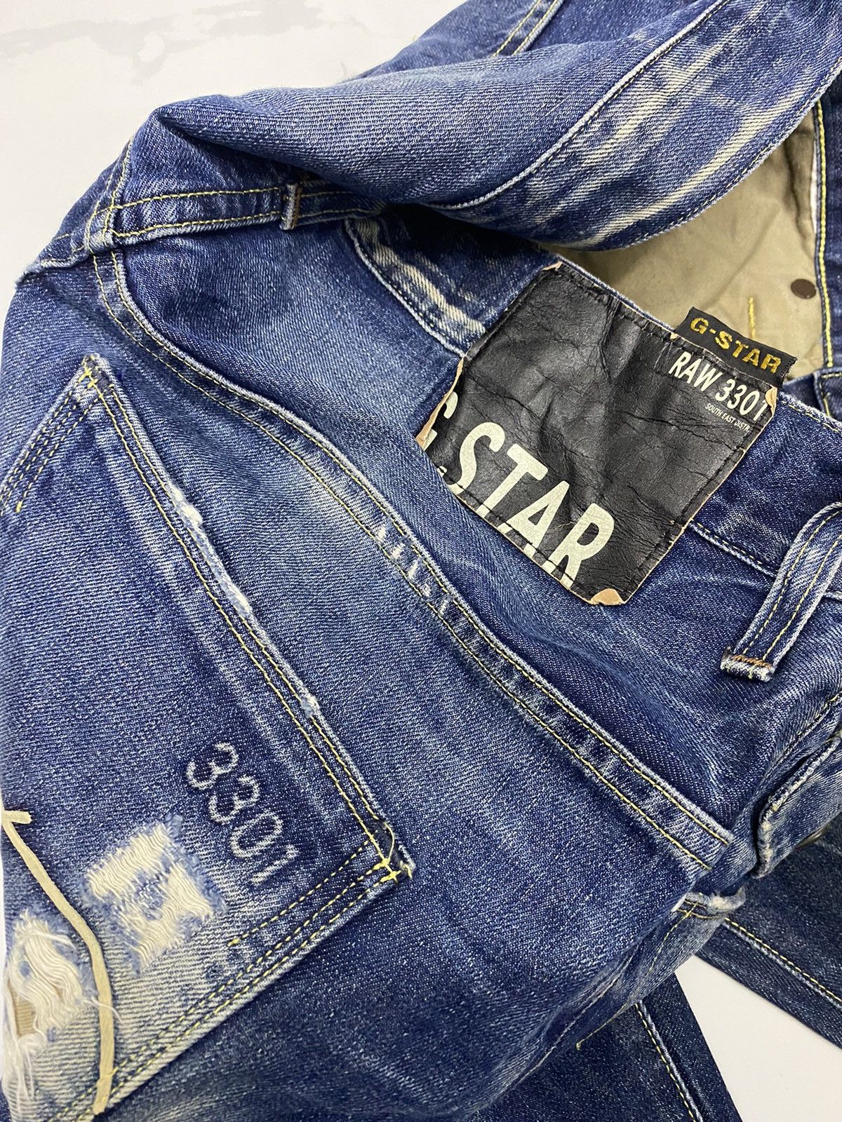 G-Star × Hysteric Glamour 🔥RARE G-STAR RAW DISTRESSED DENIM JEANS HYSTERIC GLAMOUR Size US 30 / EU 46 - 9 Thumbnail