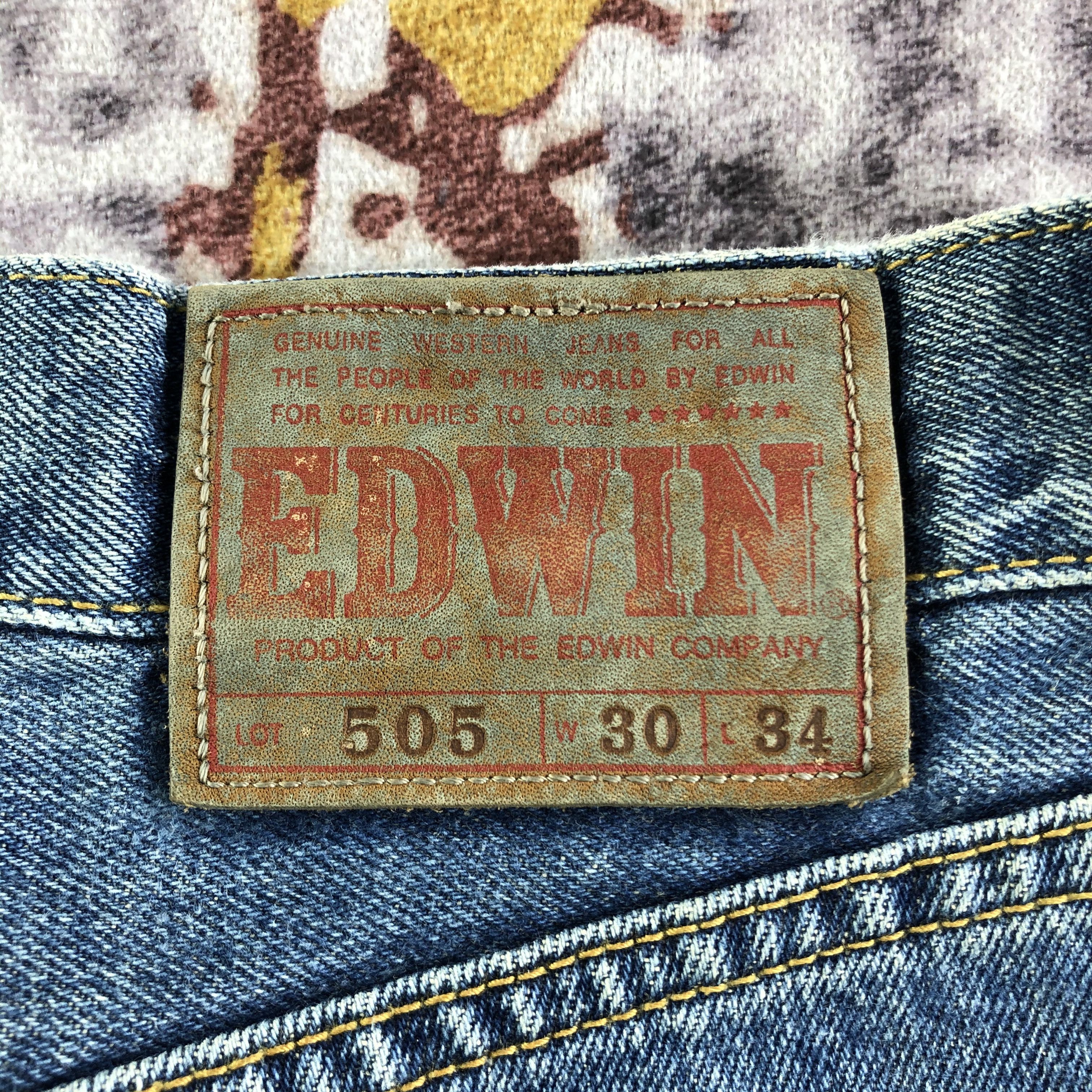 Edwin Vintage Blue Wash Edwin 505 Selvedge Jeans-JM3587 Size US 30 / EU 46 - 6 Thumbnail