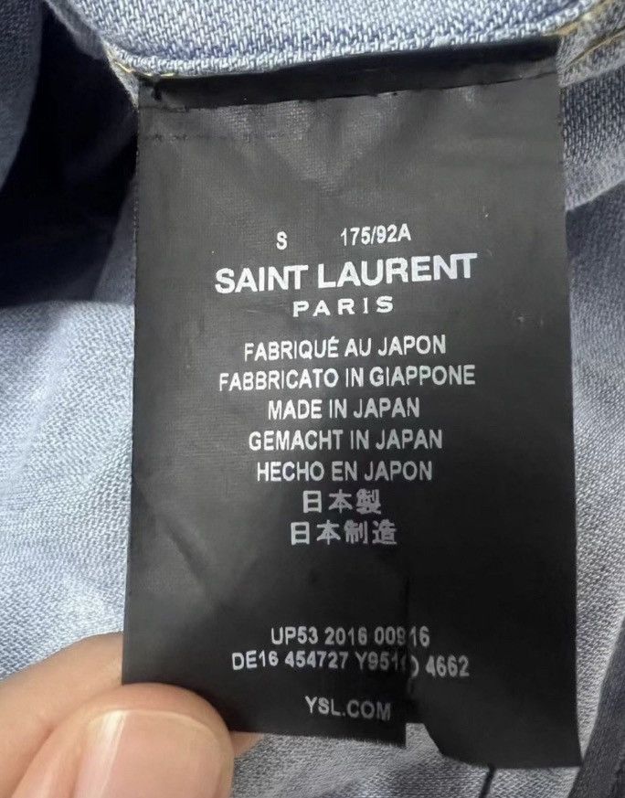 Saint Laurent Paris × Yves Saint Laurent Saint Laurent Slp Full Of Stars Denim Shirt Size US S / EU 44-46 / 1 - 4 Thumbnail
