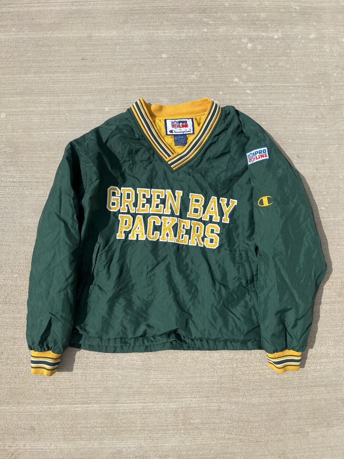 Champion Vintage Green Bay Packers Windbreaker Size US M / EU 48-50 / 2 - 1 Thumbnail