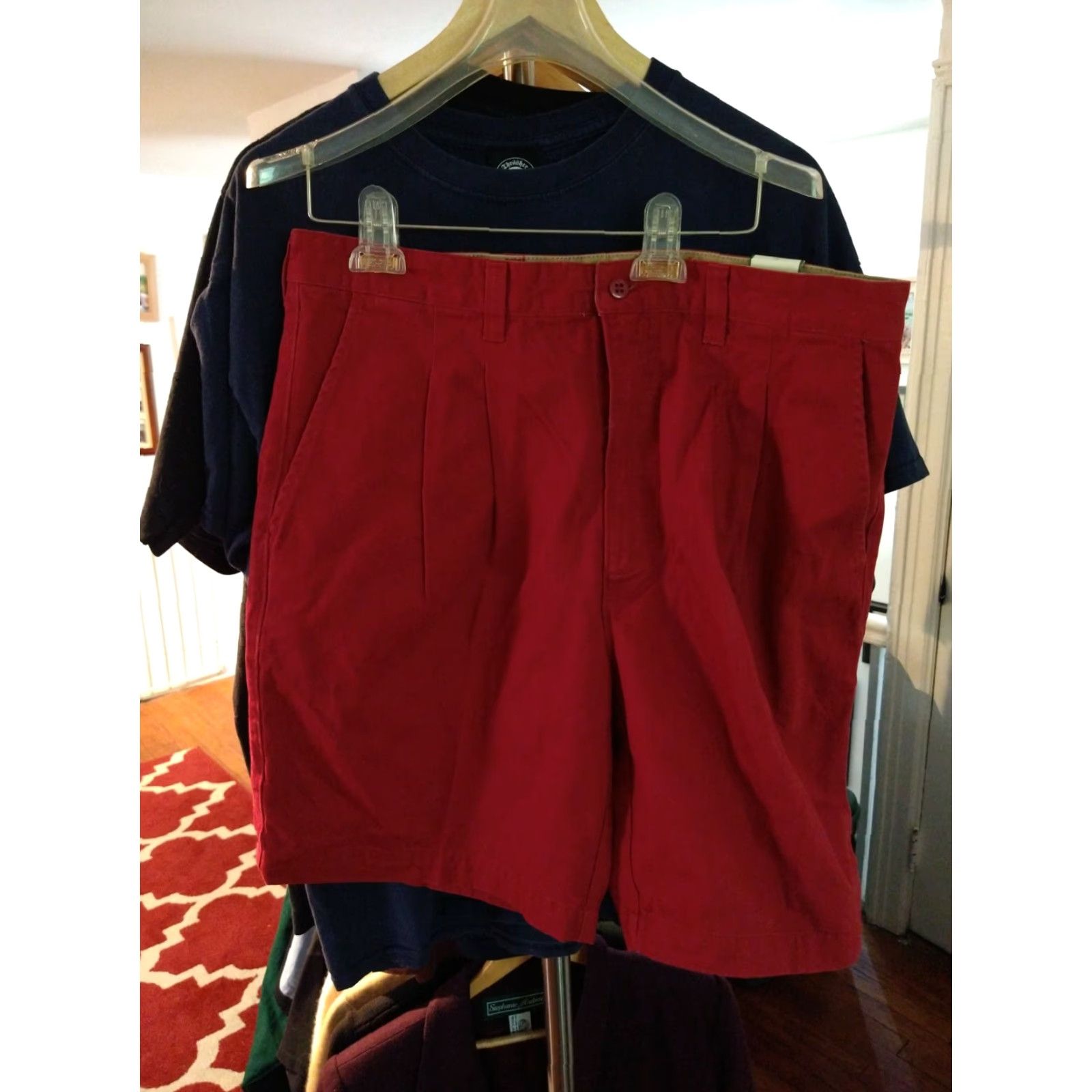 Vintage NWT St. John's Bay Red Shorts Size 36 all cotton Mens Size US 36 / EU 52 - 2 Thumbnail