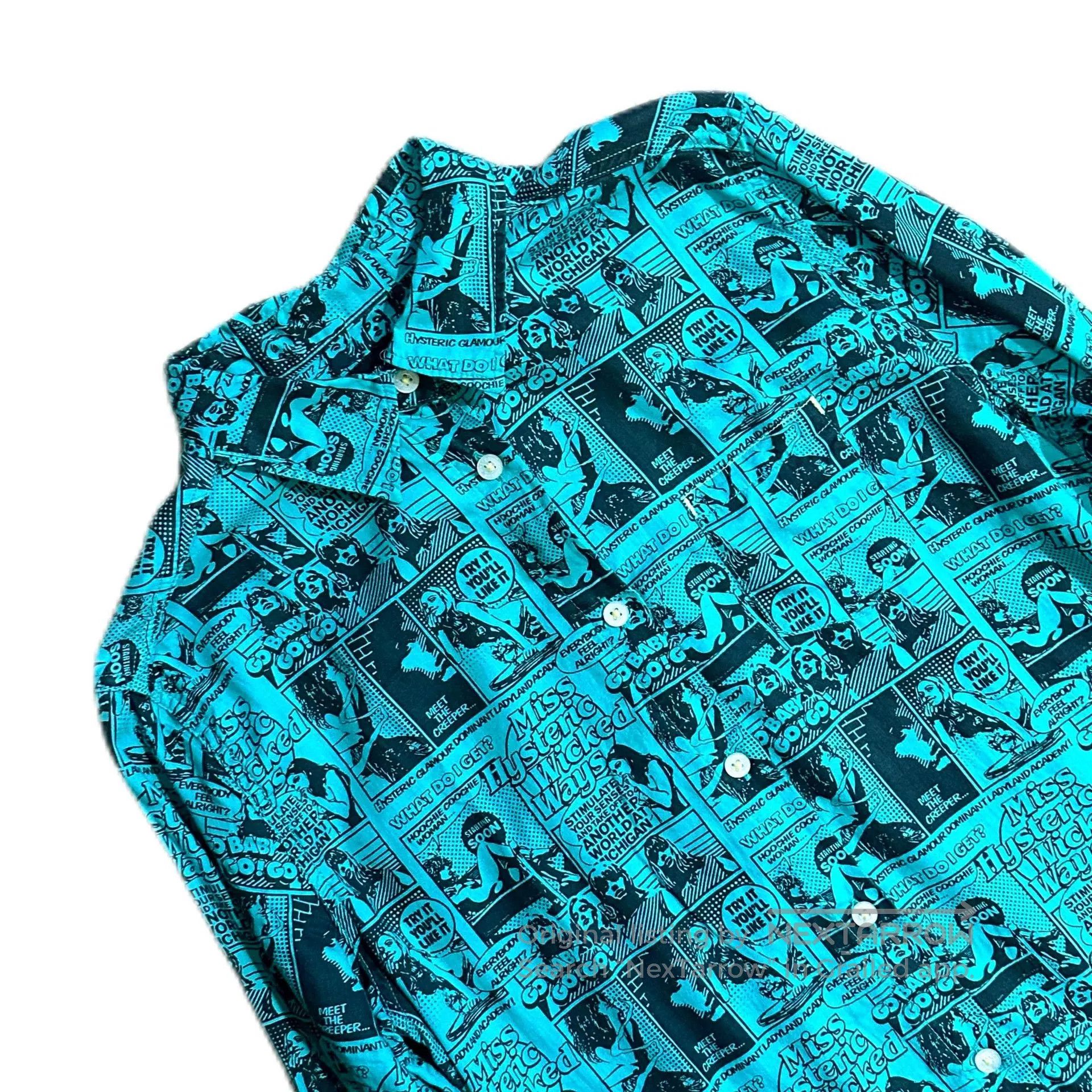 Hysteric Glamour Hysteric Glamour Comic Print Shirt. Size US M / EU 48-50 / 2 - 2 Thumbnail