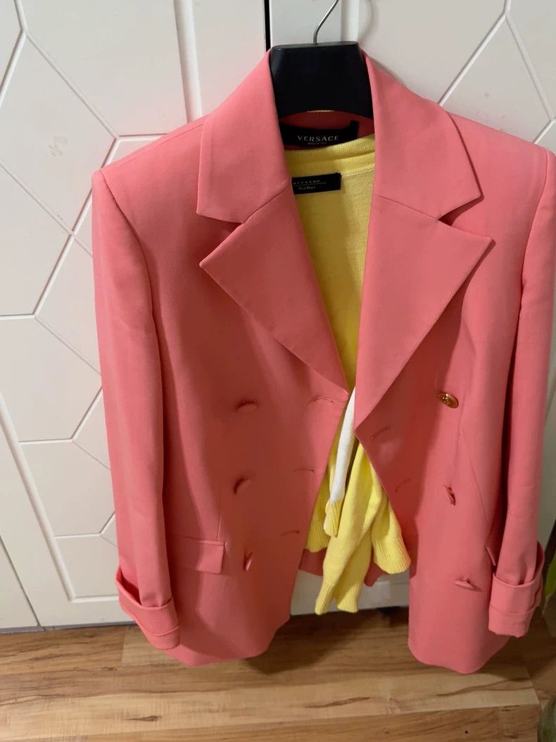 Versace Versace Coral pink wool suit Size M / US 6-8 / IT 42-44 - 4 Thumbnail