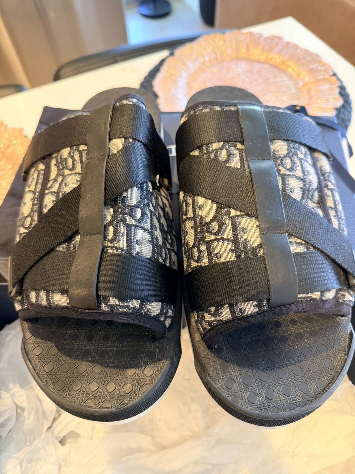 Dior Dior Alpha Sandals – Oblique Jacquard / Black Size US 13 / EU 46 - 11 Thumbnail