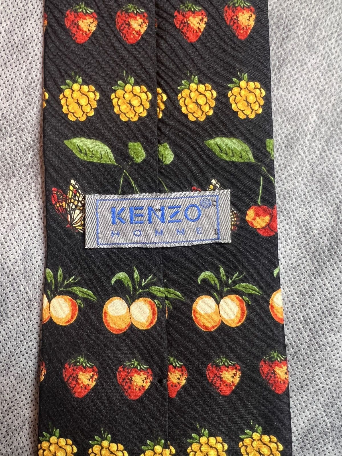 Kenzo Kenzo Fruit Vintage Silk Tie Size ONE SIZE - 5 Thumbnail