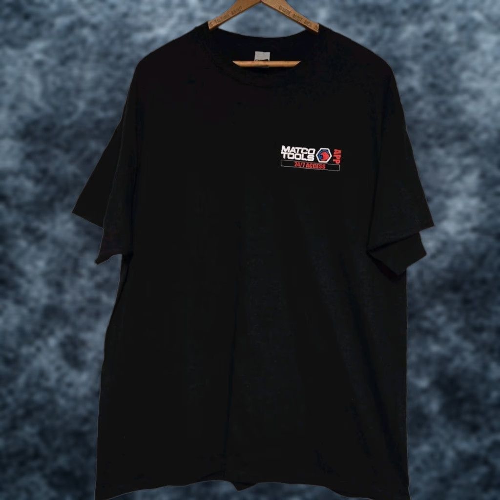 Logo 7 Matco Tools T-Shirt Mens XL Black 24/7 QR Code Short Sleeve Logo Crew Neck Figure Logo T-ShirtClassic Colorful Dad Mens XL Black Size US XL / EU 56 / 4 - 1 Thumbnail