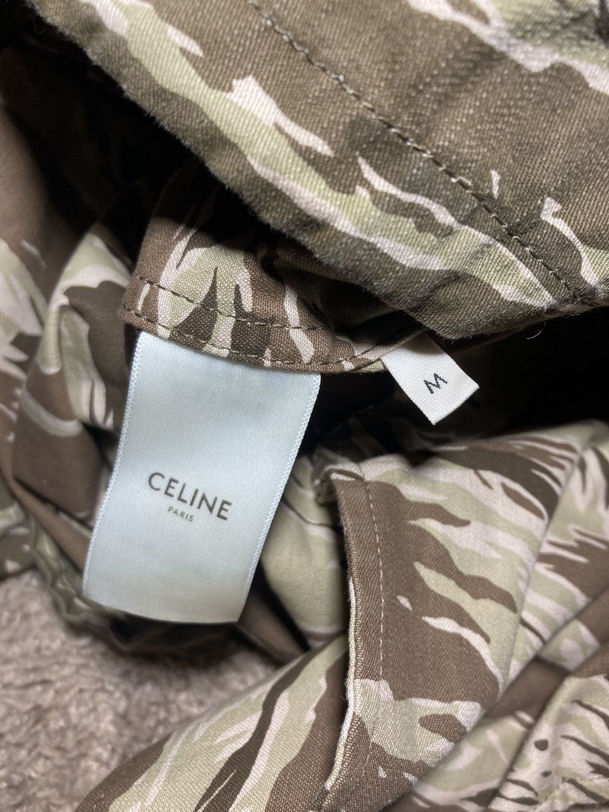 Celine SS20 Celine Tiger Camo Hooded Jacket 2020 Hedi Slimane Parka Size US M / EU 48-50 / 2 - 11 Thumbnail