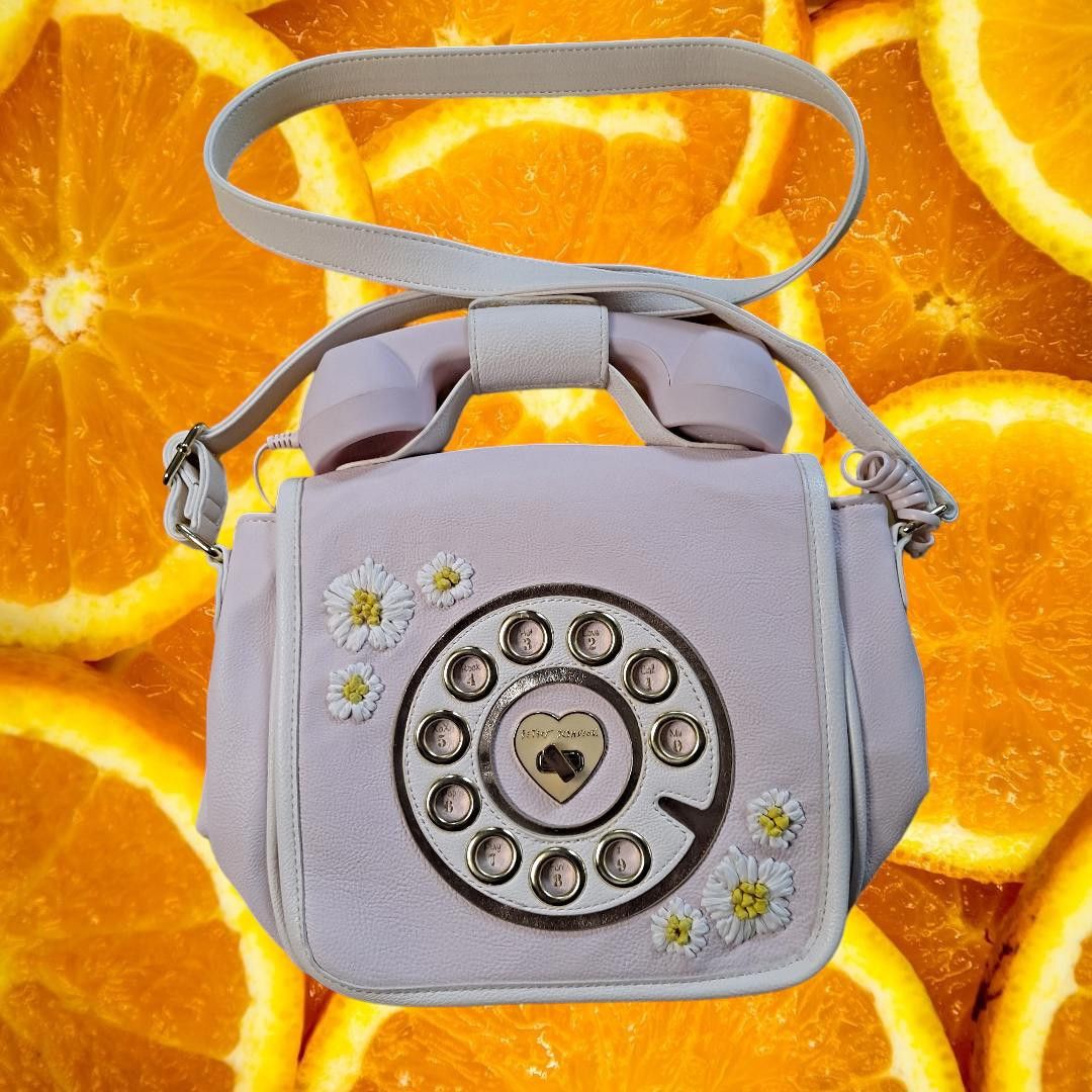 Betsey Johnson Betsey Johnson Pink Telephone Purse With Daisies Shoulder Ba Size ONE SIZE - 1 Thumbnail
