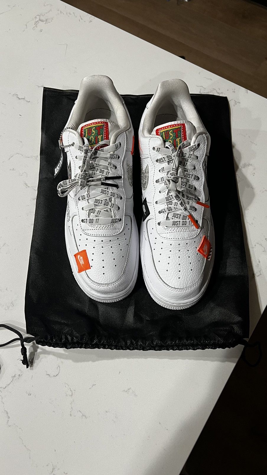Nike Nike Air Force 1 ‘07 PRM JUST DO IT Size US 11 / EU 44 - 5 Thumbnail