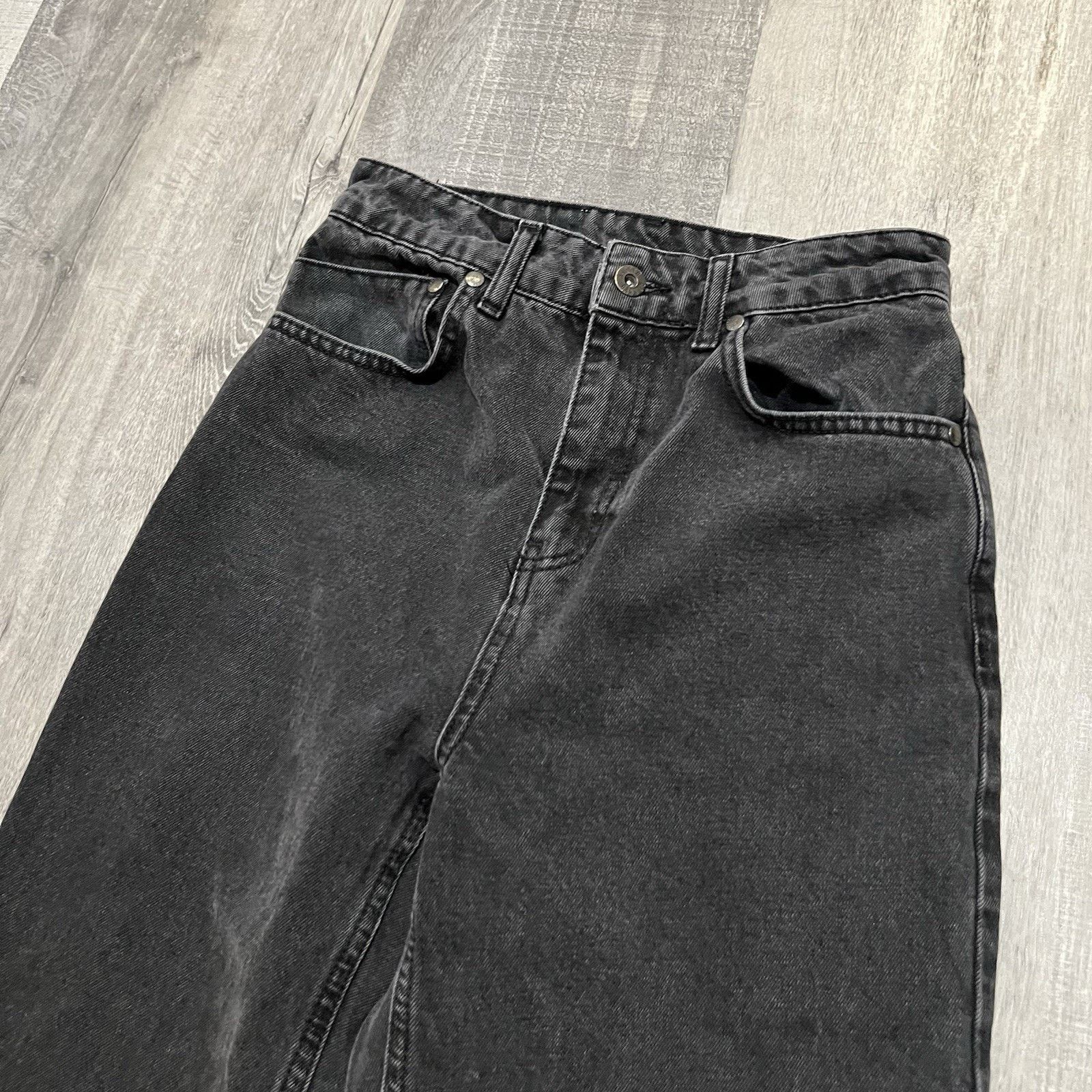 Other Ragged Jeans Womens 26 Wide Leg Distressed High Rise Flared Size 26" / US 2 / IT 38 - 3 Thumbnail