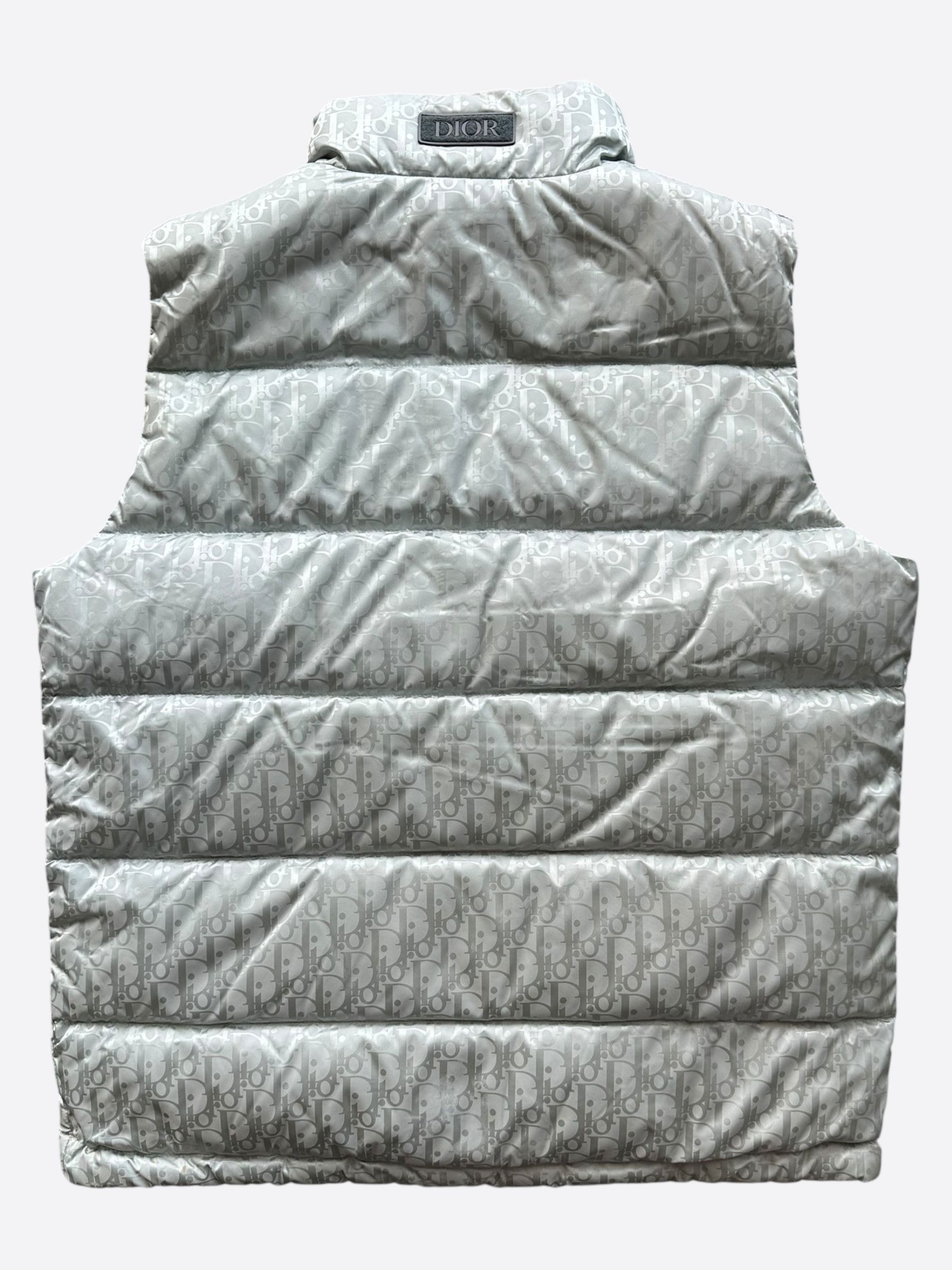 Dior Dior Silver Oblique Puffer Vest Size US XL / EU 56 / 4 - 2 Thumbnail
