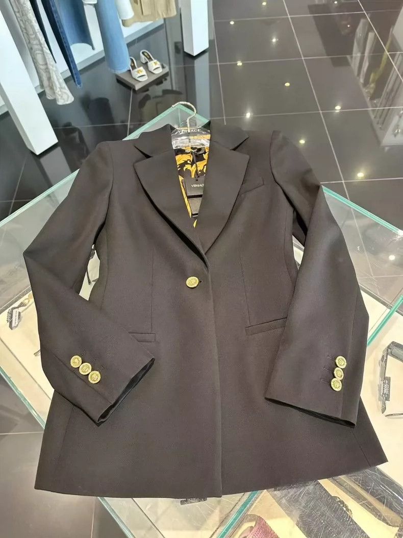 Versace Versace Baroque print wool blazer Size M / US 6-8 / IT 42-44 - 1 Thumbnail