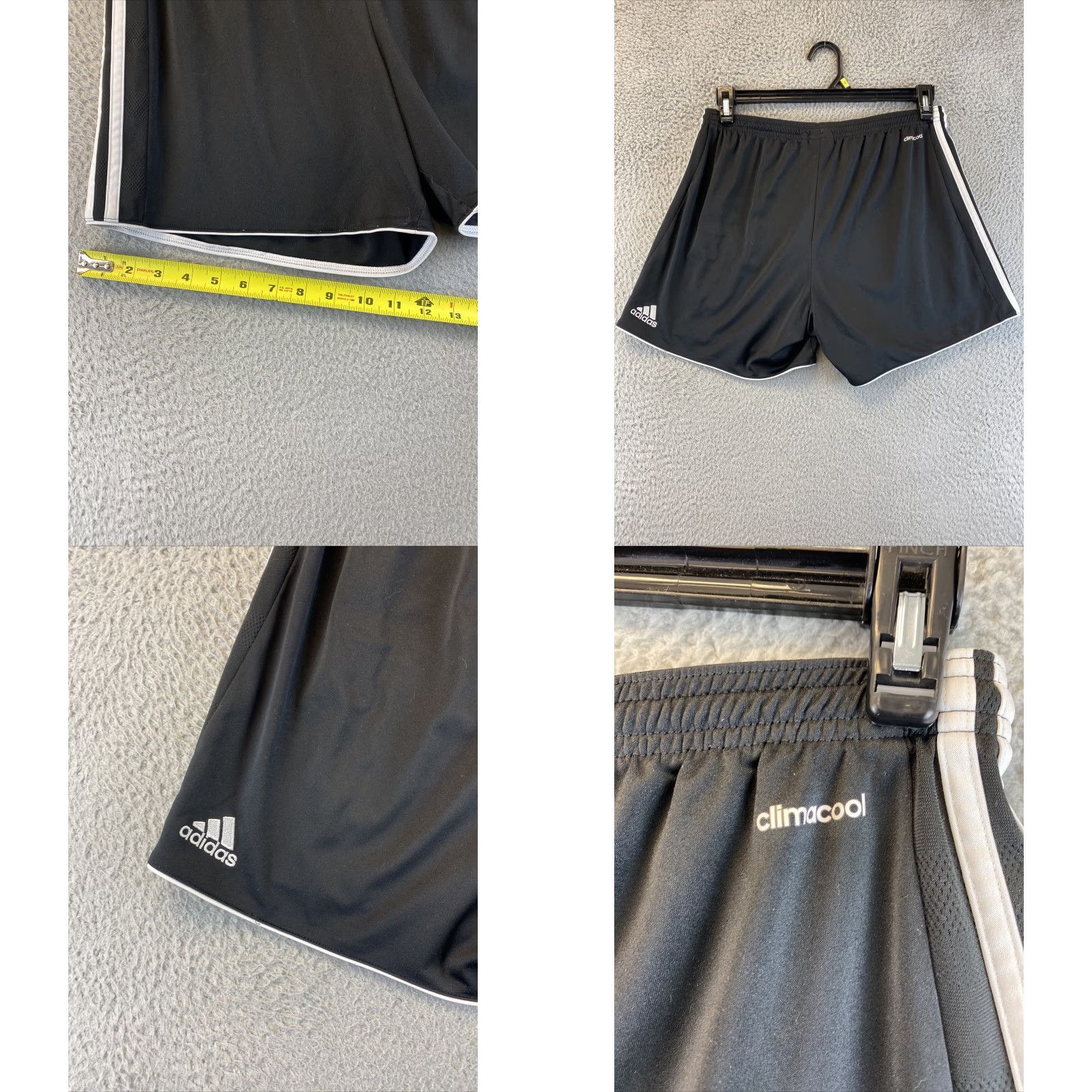 Adidas VINTAGE Adidas Women's Athletic Running Shorts Large Black/White Sport Wear Size L Size 36" / US 14 / IT 50 - 8 Thumbnail