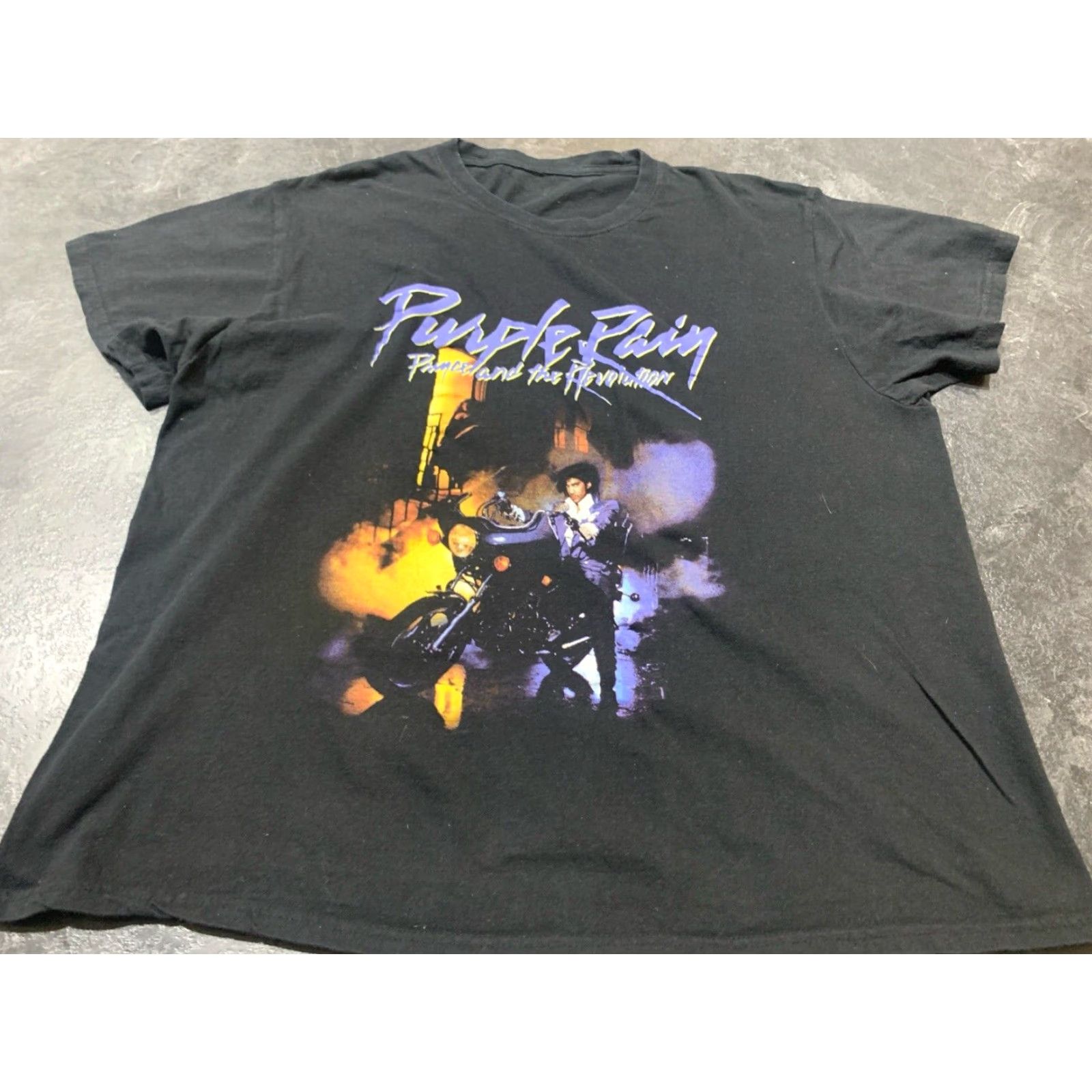 Prince VINTAGE The Prince Estate 80s Black Graphic Print T-Shirt 2XL Faded Mens Size US XXL / EU 58 / 5 - 2 Thumbnail