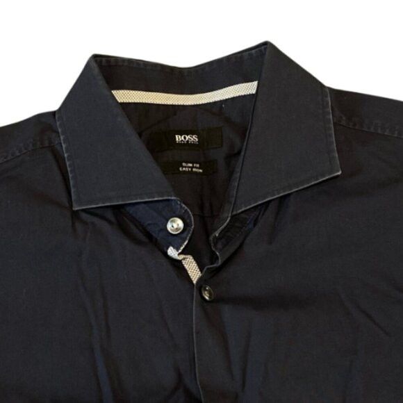 Hugo Boss Hugo Boss Men's Slim-Fit Jersey Stretch-Cotton Dress Shirt Size US S / EU 44-46 / 1 - 3 Thumbnail