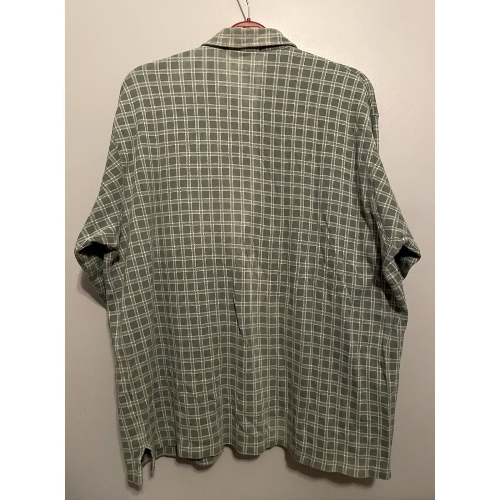 Ralph Lauren VINTAGE Ralph Lauren Polo Shirt Plaid 1/4 Button Pocket Long Sleeve XL Green Men’s Pullover Size US XL / EU 56 / 4 - 7 Thumbnail