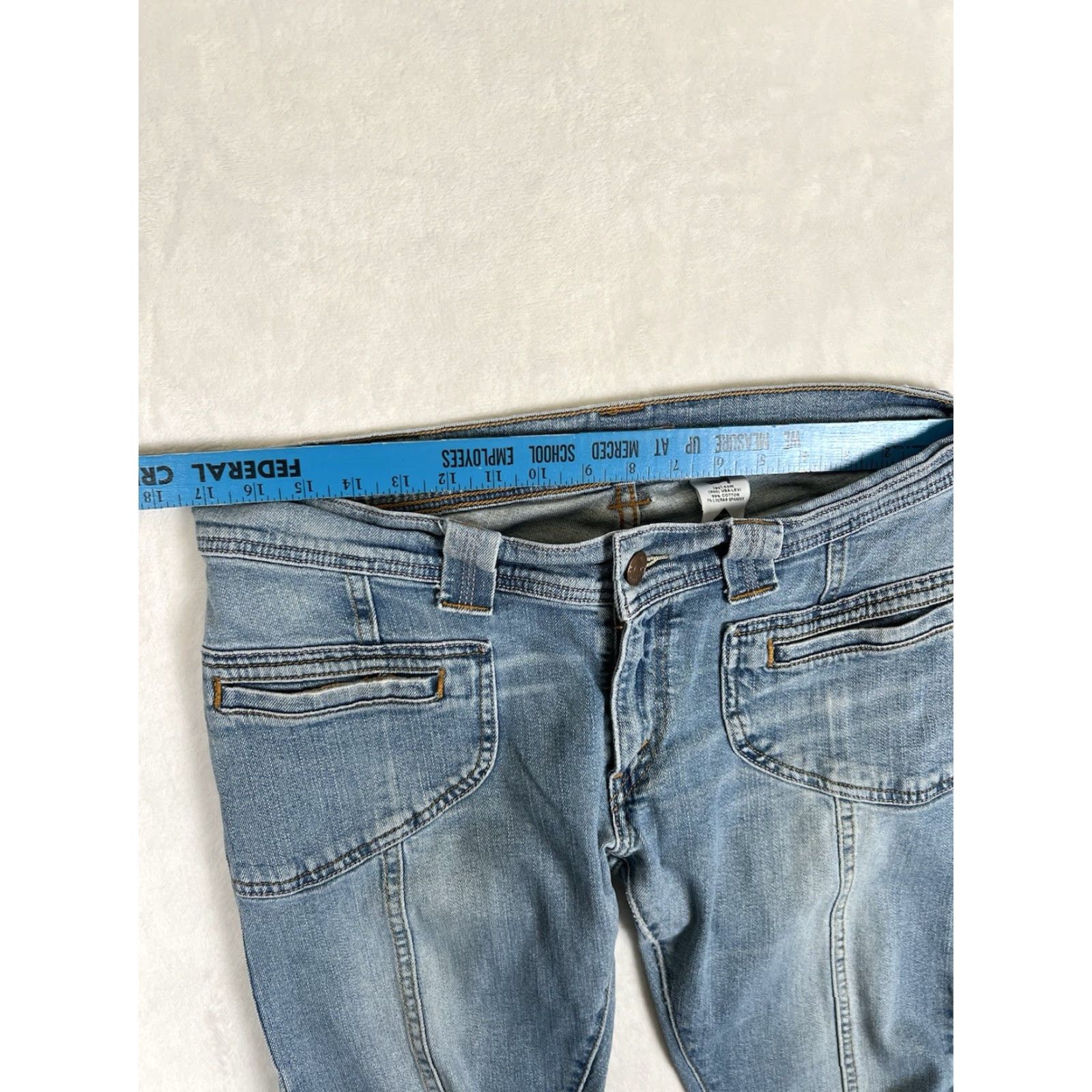 Levi's VINTAGE Levi’s Jeans Denim Blue Women 13 JR Bootcut 34W 30L Juniors Size 34" / US 12 / IT 48 - 3 Thumbnail
