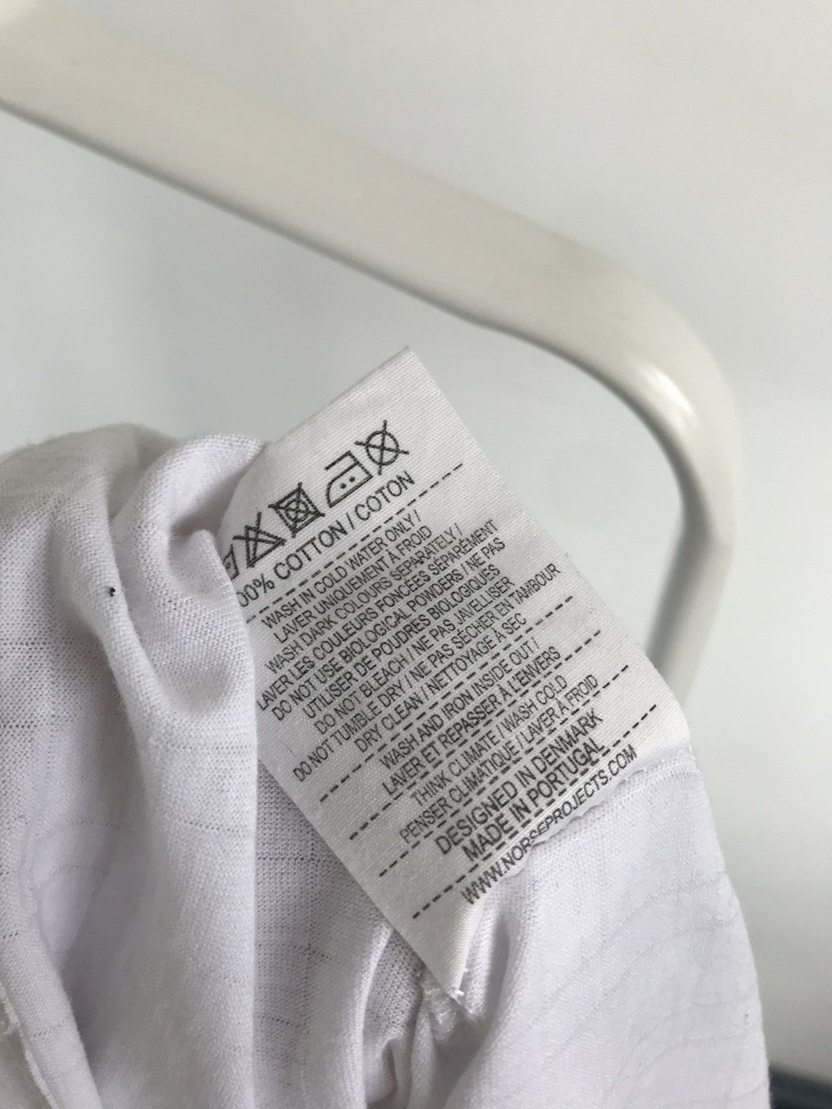 Norse Projects Norse Projects White Classic Johannes Check Tshirt Size US L / EU 52-54 / 3 - 5 Thumbnail