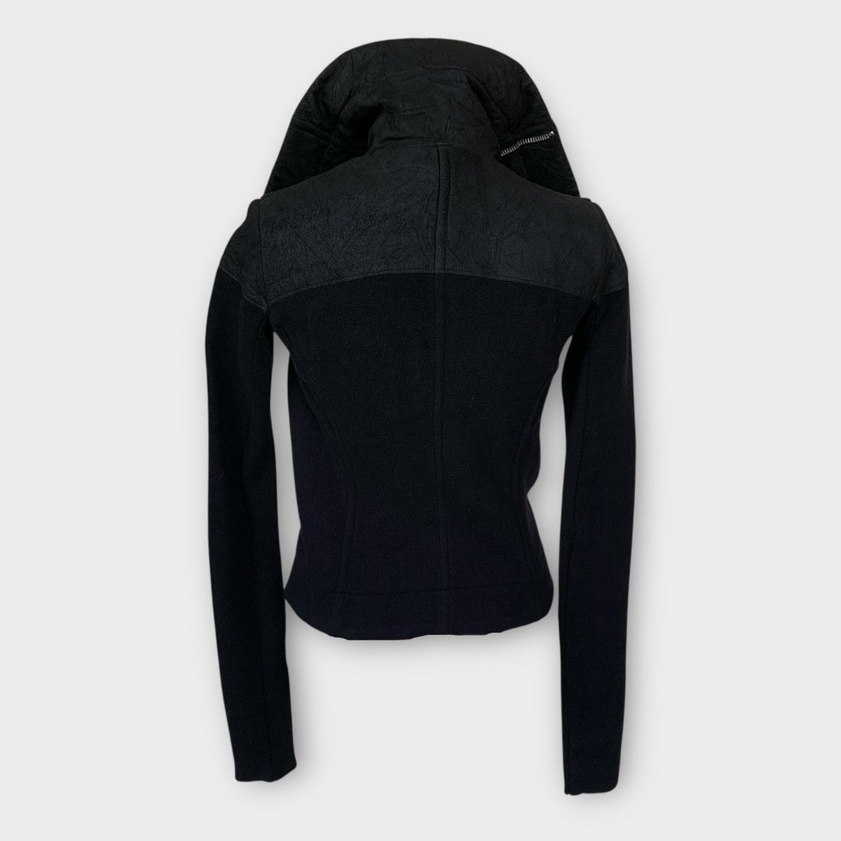 Rick Owens RICK OWENS WOOL BIKER JACKET + SHOULDER AREA SHEEPSKIN Size XS / US 0-2 / IT 36-38 - 3 Thumbnail