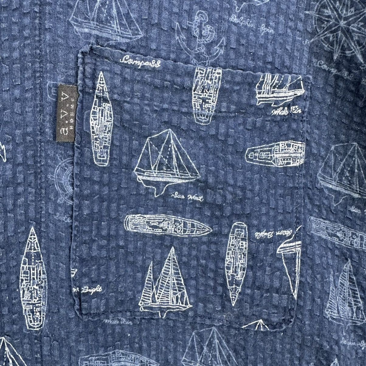 Japanese Brand AVV Homme Rayon Hawaiian Shirt Size US L / EU 52-54 / 3 - 8 Thumbnail