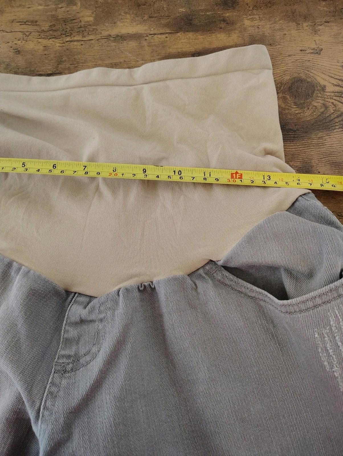 Designer Motherhood Maternity Full Panel Stretch Gray Grey Pants Jean Size 36" / US 14 / IT 50 - 5 Thumbnail