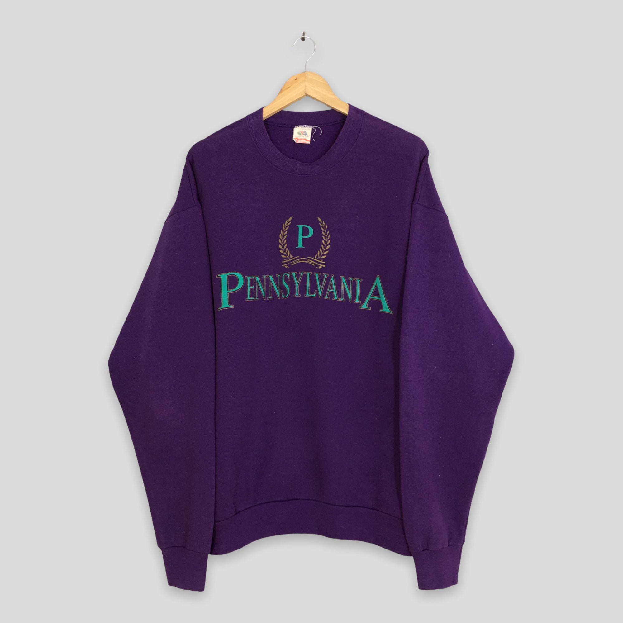 Other Vintage 90s Pennsylvania Purple Sweatshirt XXLarge Size US XXL / EU 58 / 5 - 1 Thumbnail