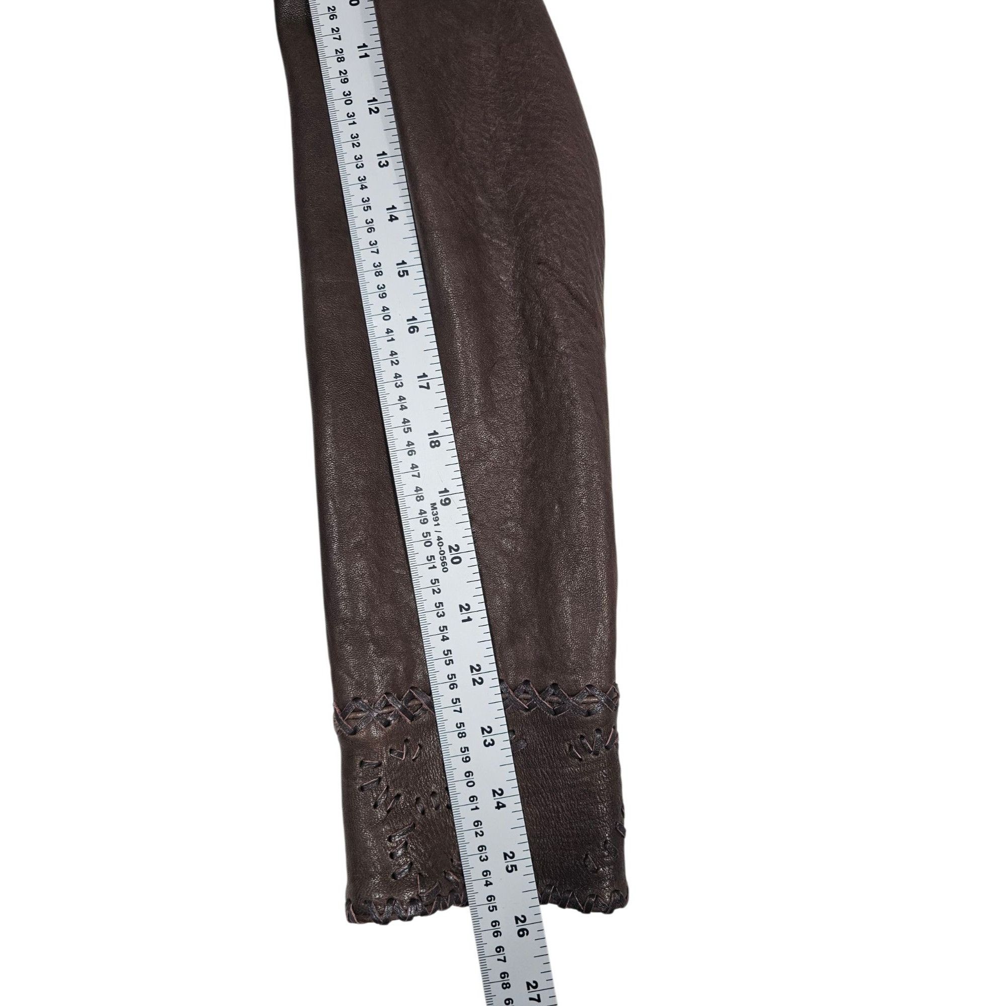 Stitch's Jeans Leather Jacket Tailored Decorative Size M / US 6-8 / IT 42-44 - 6 Thumbnail