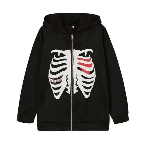 VIBE Bones Printed Hoodie Size US M / EU 48-50 / 2 - 4 Thumbnail