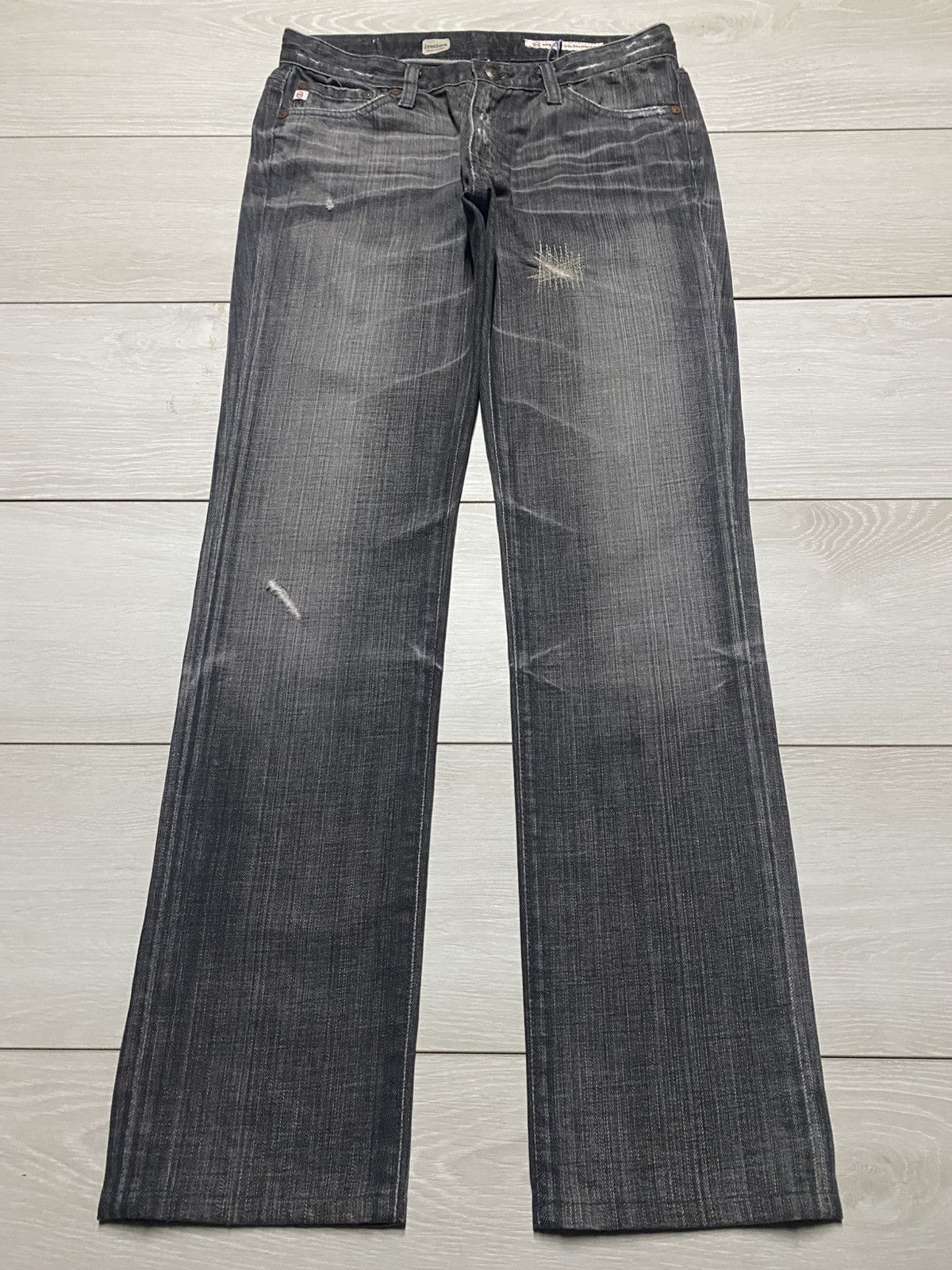 AG Adriano Goldschmied Vintage Adriano Ag Skinny Straight Jeans Size US 30 / EU 46 - 2 Thumbnail