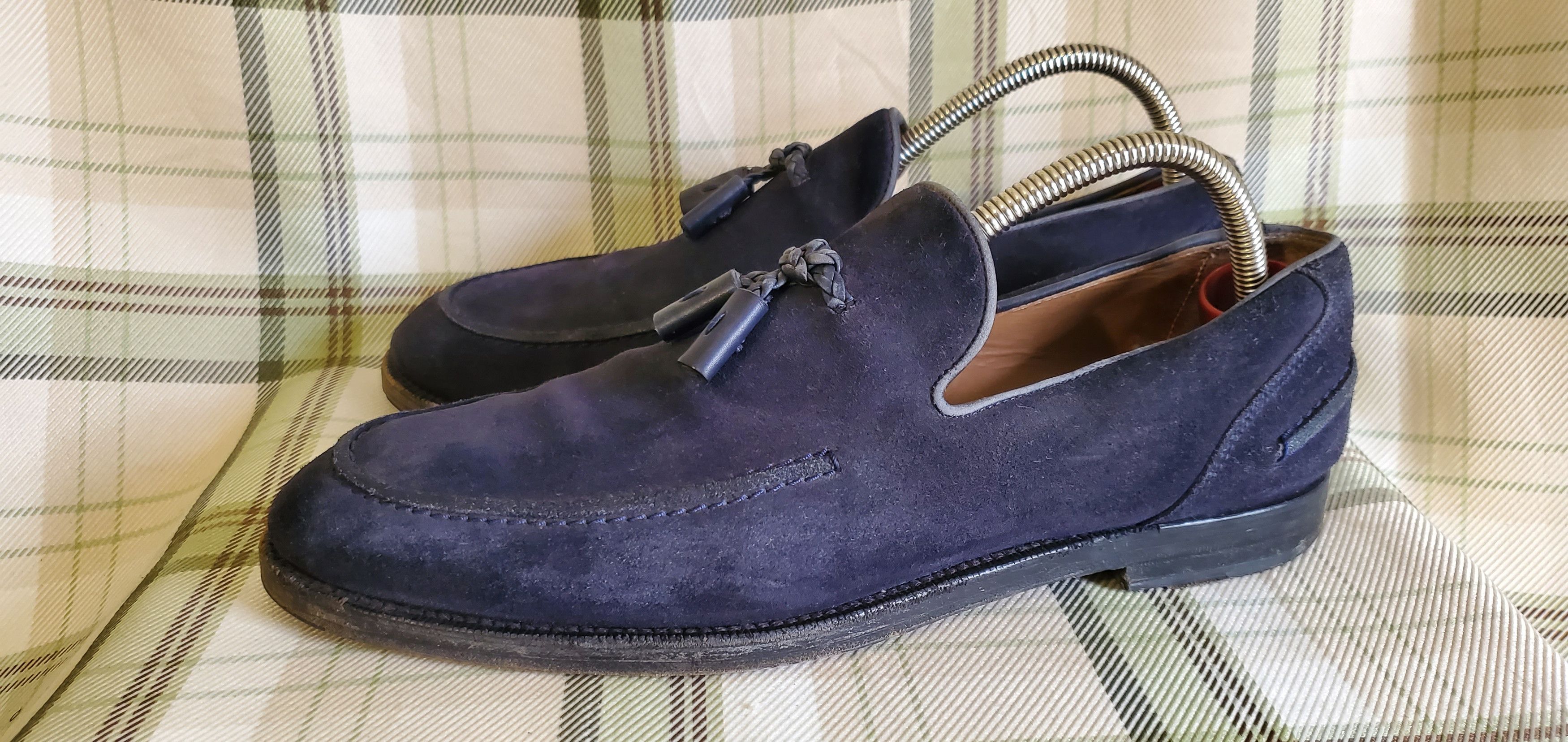 JIMMY CHOO Tassel Slip On Leather Shoes