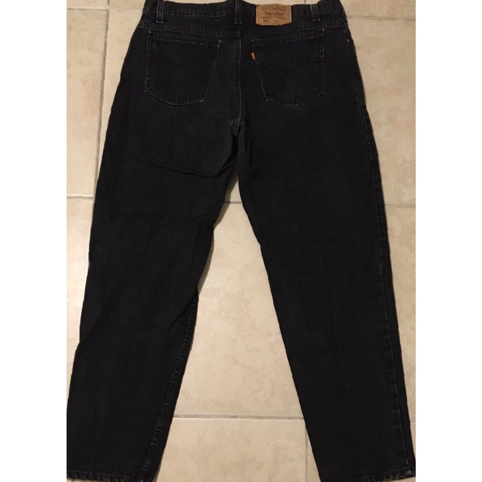 Levi's VINTAGE Levi's 550 Jeans Men 36 Black Distressed 90s Grunge Trucker Cowboy USA USA Mens Jeans Size US 36 / EU 52 - 2 Thumbnail