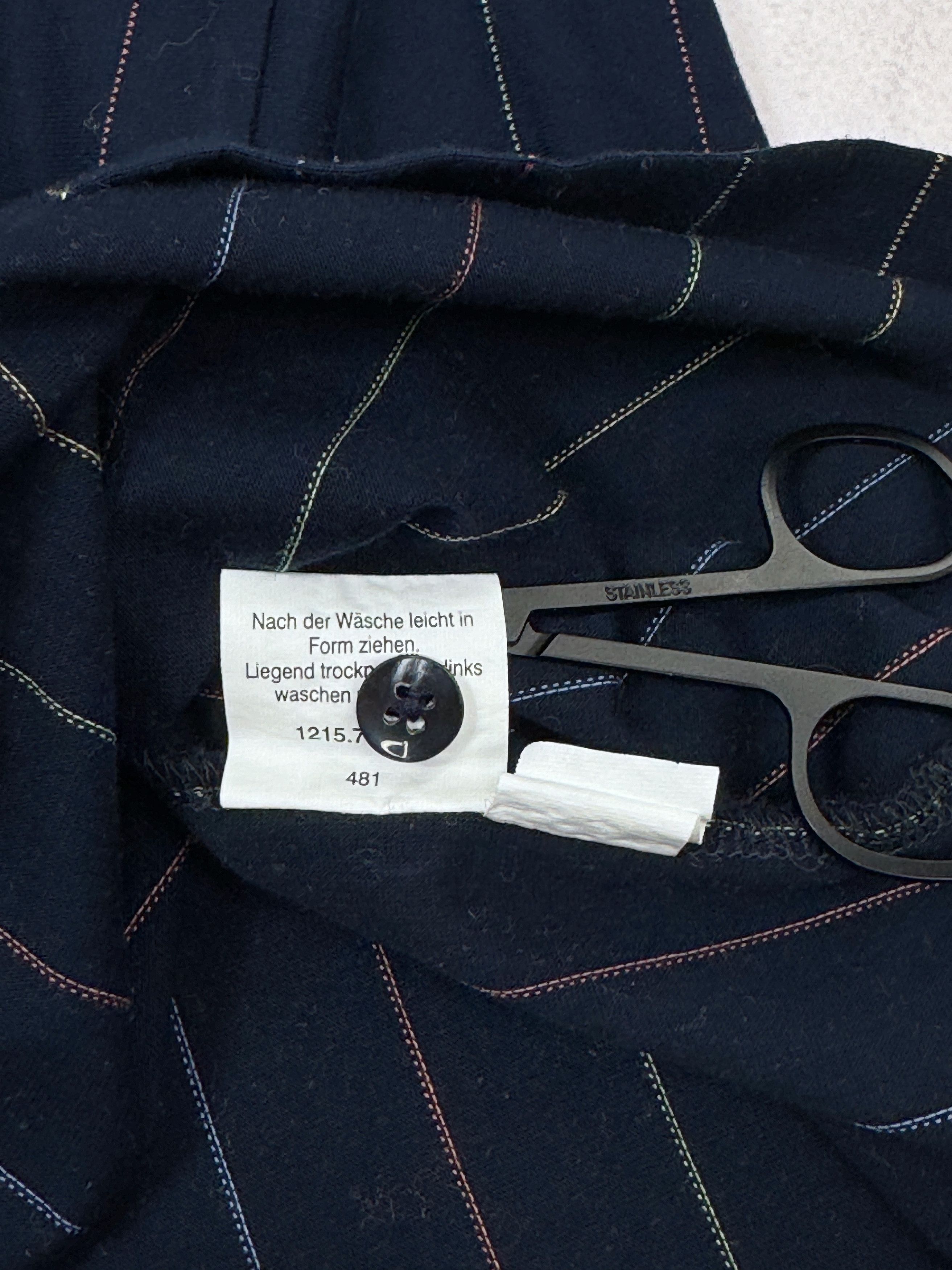 Vintage Vintage Francesco Morri Polo T-Shirt Navy Blue & Striped Size US M / EU 48-50 / 2 - 11 Thumbnail