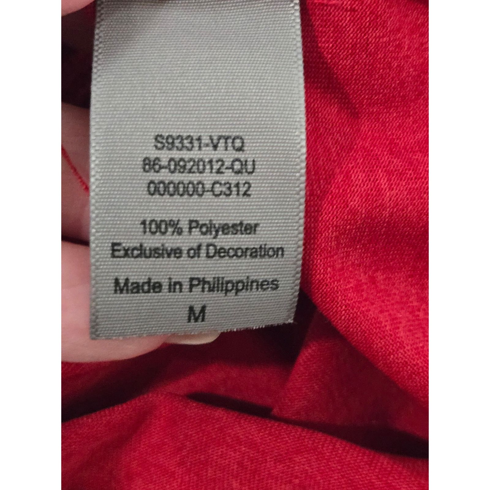 Champion Champion Red Short Sleeves Duo Dry Men's Shirt Medium Size US M / EU 48-50 / 2 - 5 Thumbnail