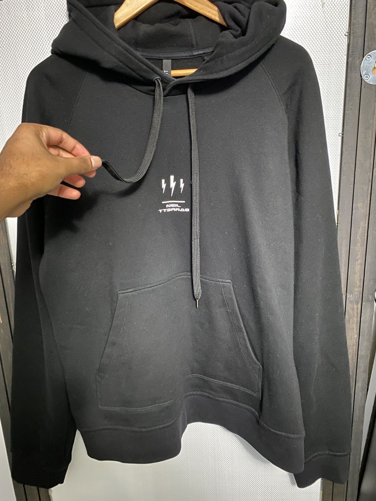 Neil Barrett Black Zeus Rider Hoodie - Neil Barrett Size US M / EU 48-50 / 2 - 6 Thumbnail