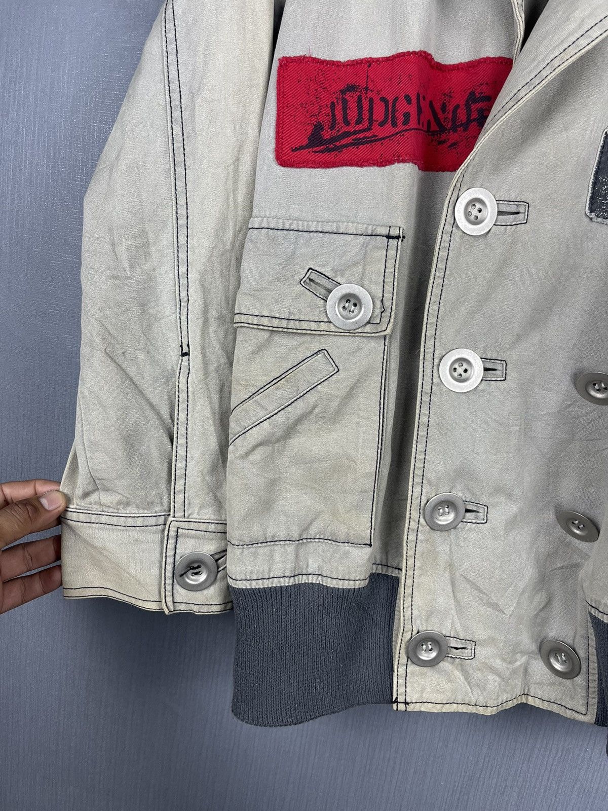 Seditionaries Vintage ALGONQUINS Double Collar Punk Bondage Patches Jacket Size US M / EU 48-50 / 2 - 9 Thumbnail