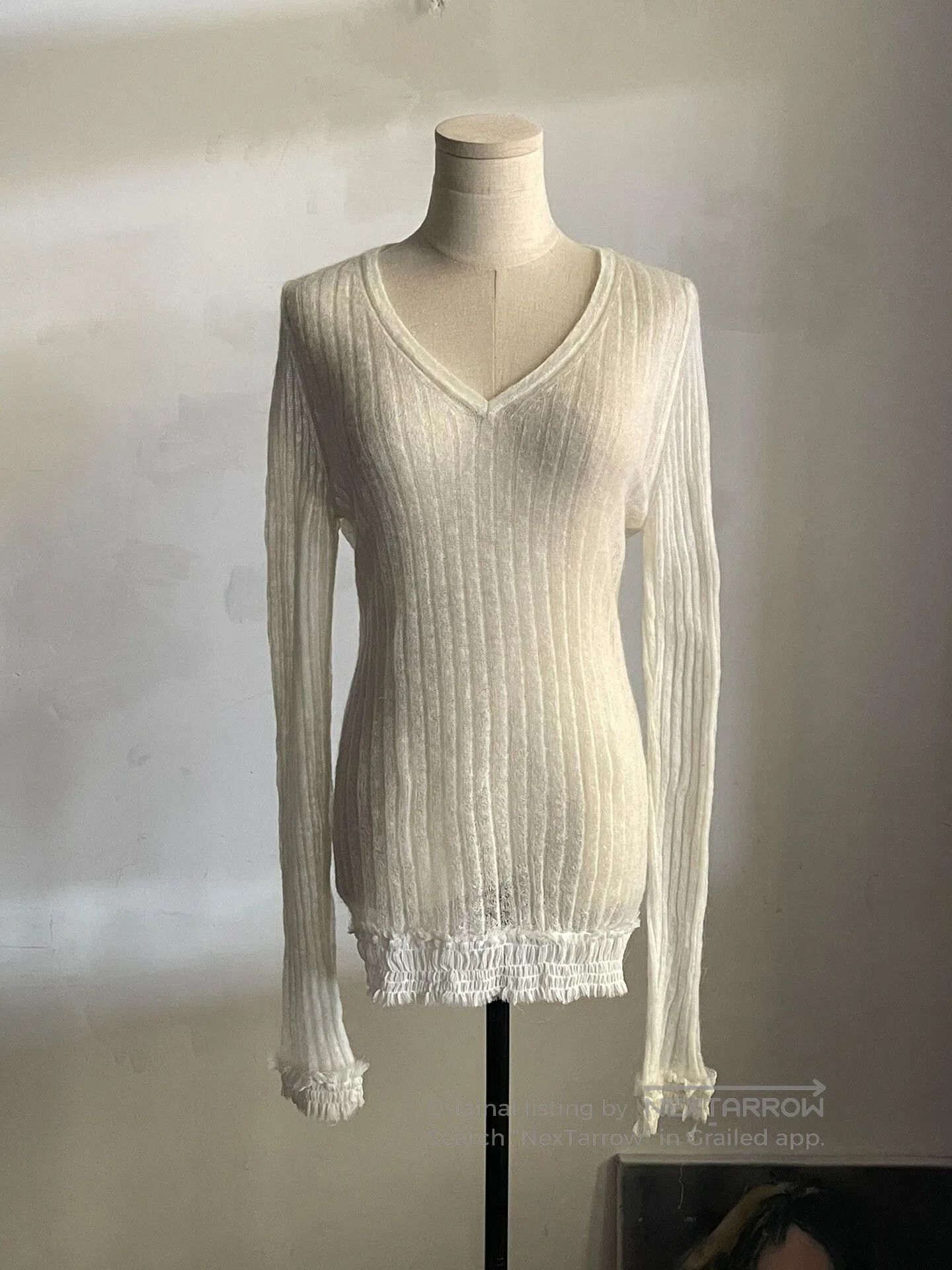 Ann Demeulemeester Ann Demeulemeester Mohair Knit Top. Size S / US 4 / IT 40 - 2 Thumbnail