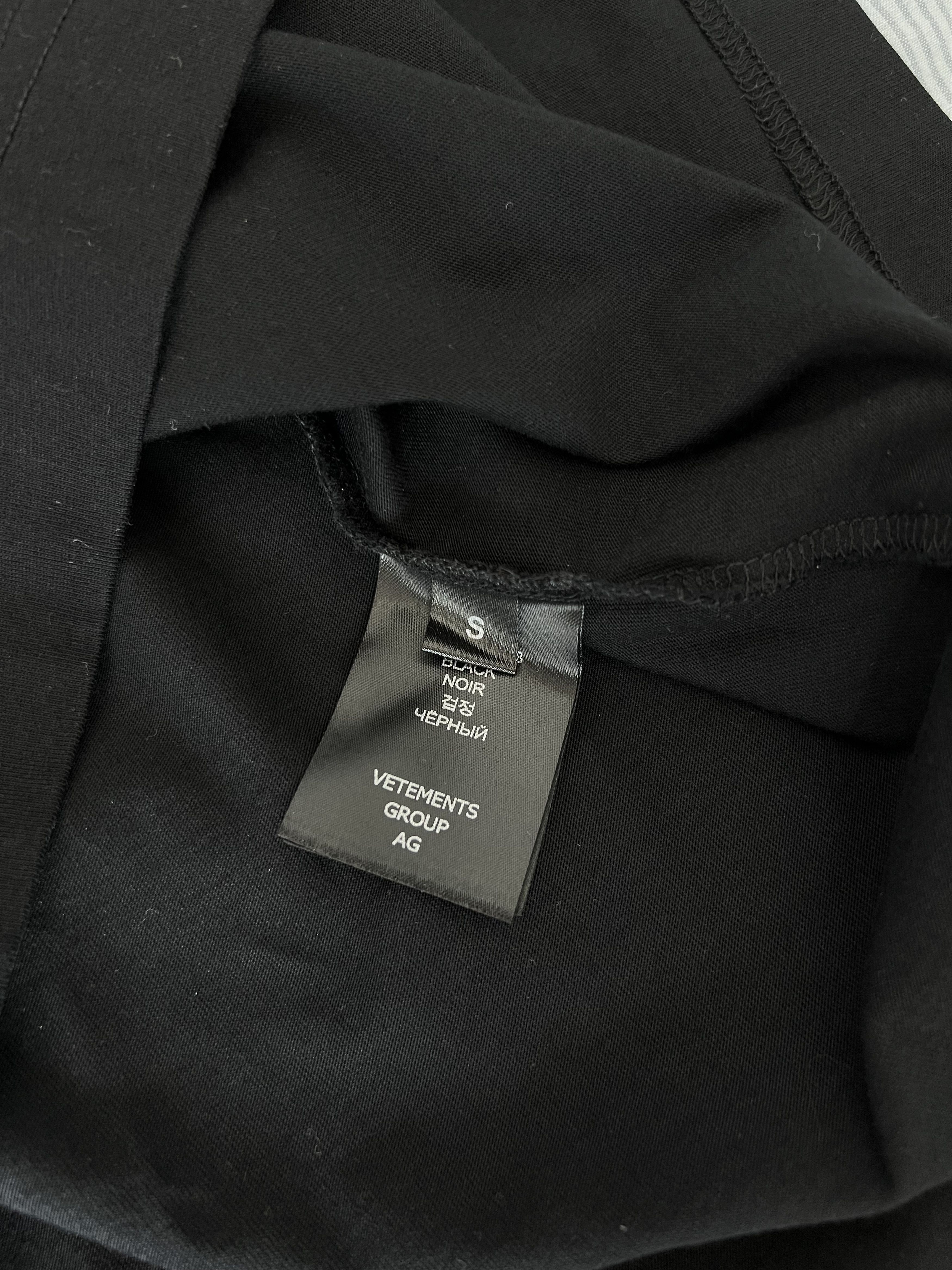 Vetements VETEMENTS Money Can't Make Me Happy Tee in Black Size US S / EU 44-46 / 1 - 8 Thumbnail
