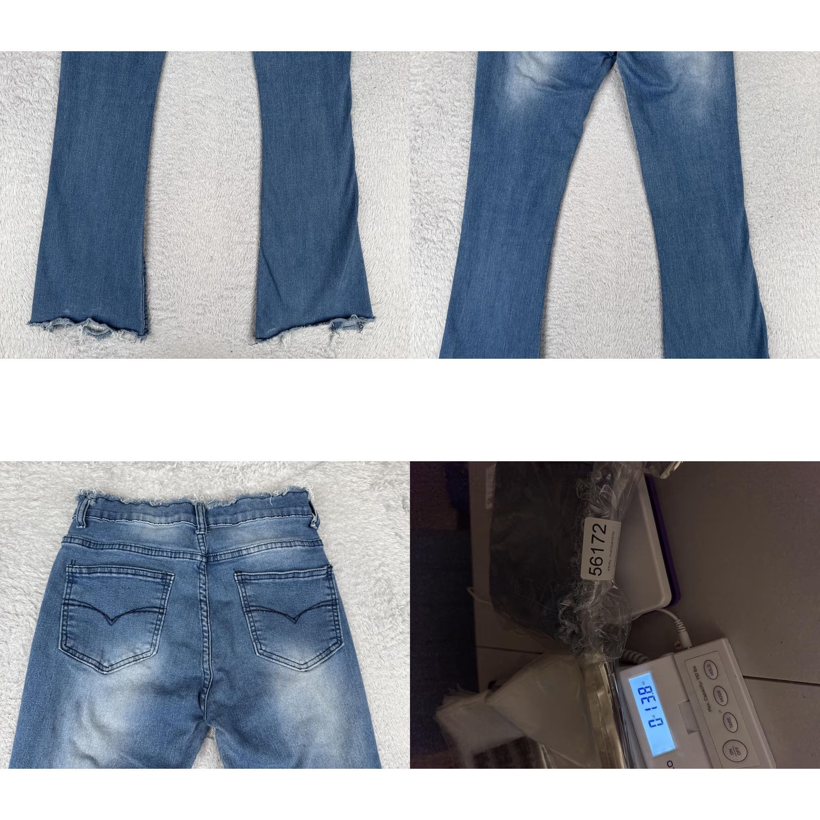 Vintage Pastel Jeans Jeans Juniors 5/6 Blue High Rise Distressed Stretch Flare 90s Womens Size 28" / US 6 / IT 42 - 10 Thumbnail