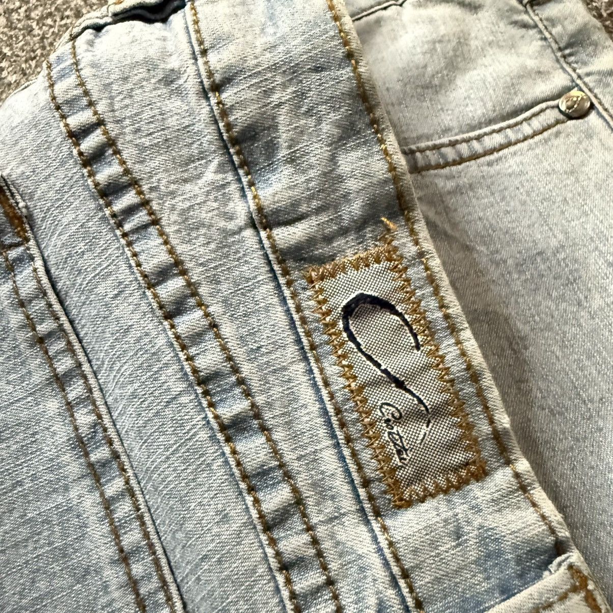 Japanese Brand 🔥🇯🇵 Vtg 90s Faded Denim Baggy Flared Size US 32 / EU 48 - 7 Thumbnail