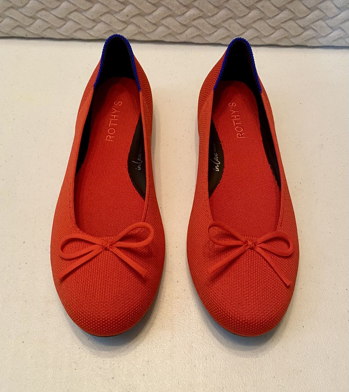 Rothy's Rothy’s The Ballet Bow Flat Glamour Red In Love Insole 9 NEW Size US 9 / IT 39 - 6 Thumbnail