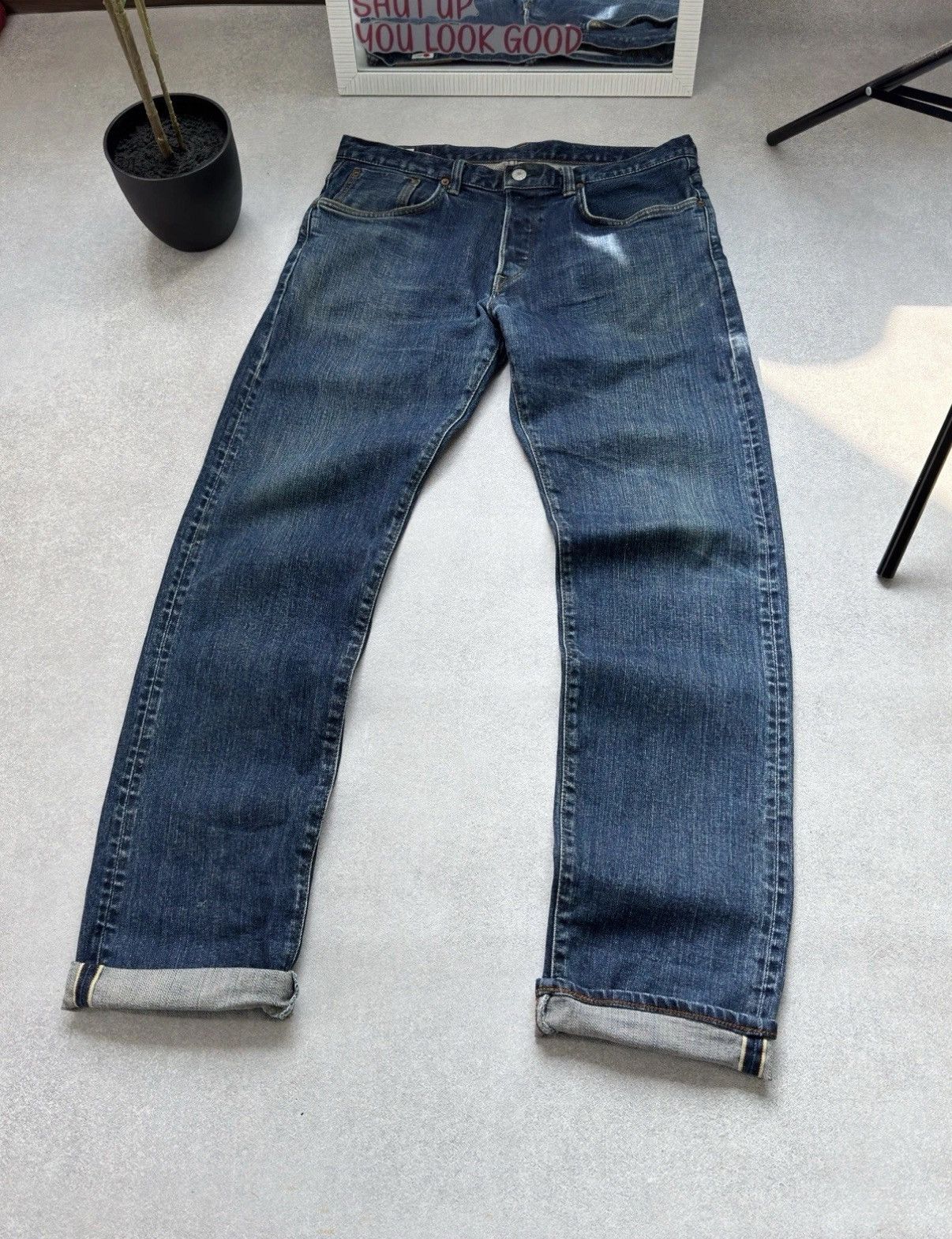 Edwin Vintage EDVIN Made In Japan Selvedge Denim Jeans Pants Men Size US 32 / EU 48 - 2 Thumbnail