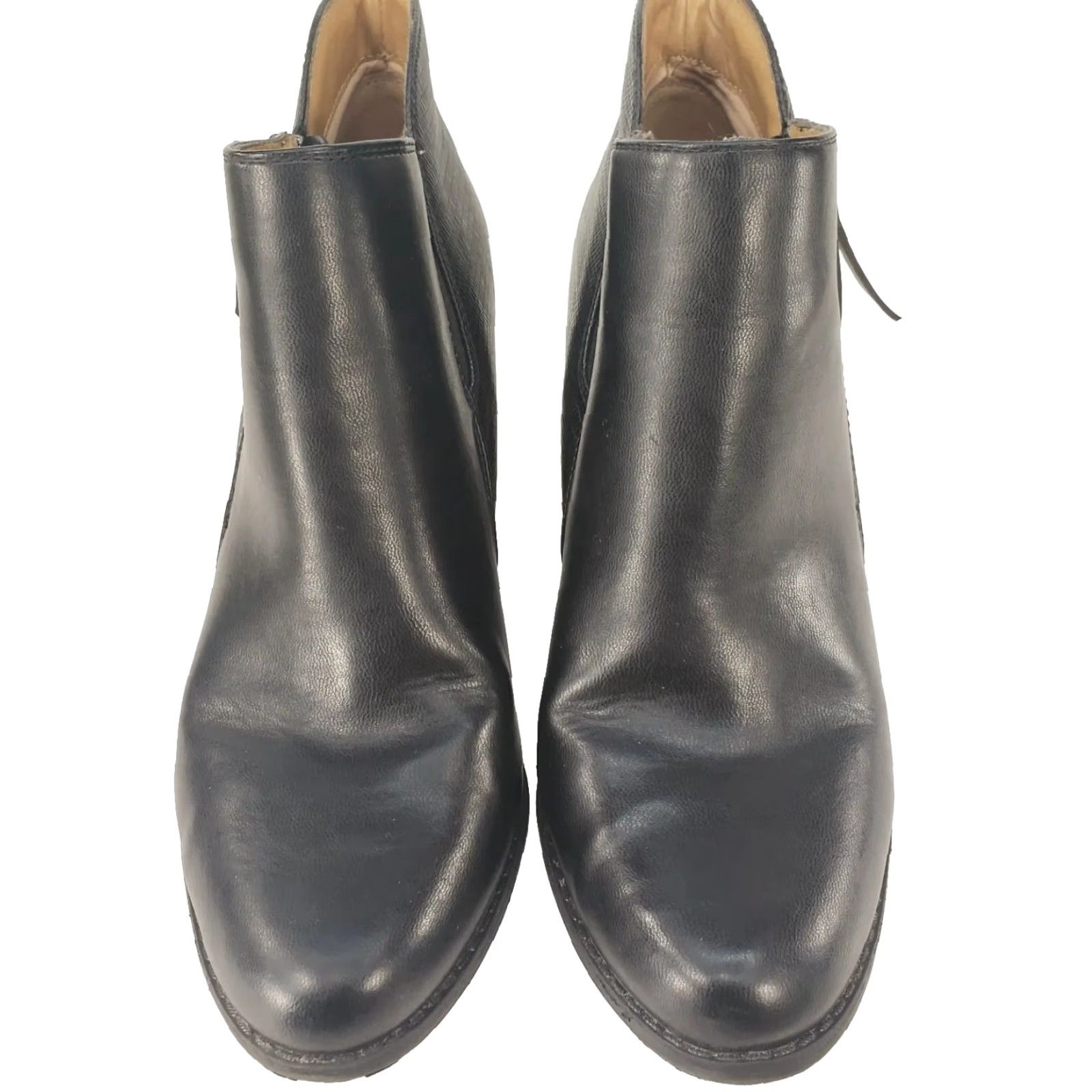 Vintage New Directions Boots Sarita Ankle Leather 3 in Wedge Side Zip Black Womens 9M 9 Women's Bootie Shoes Size US 6 / IT 36 - 3 Thumbnail