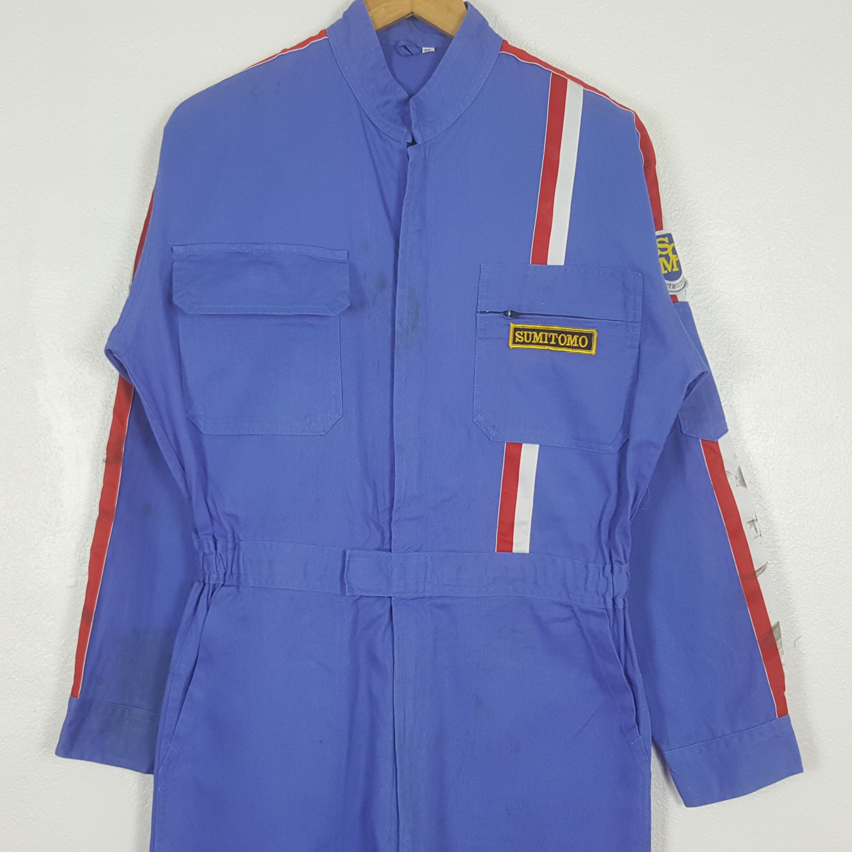 Japanese Brand Vintage Sumitomo Japanese Contruction Coverall Jacket C311N1 Size US M / EU 48-50 / 2 - 5 Thumbnail