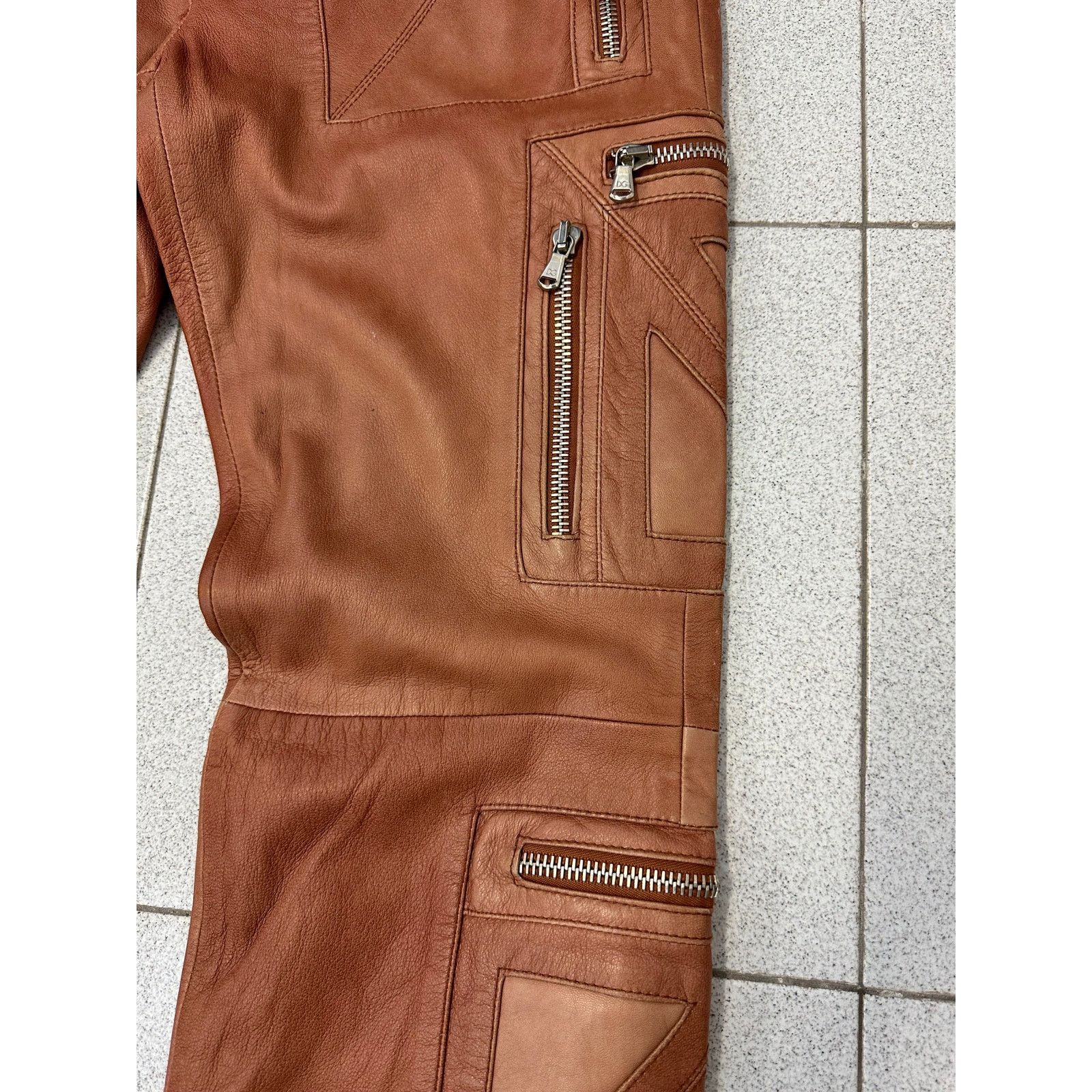 Dolce & Gabbana SS2002 Dolce & Gabbana leather zipper flight cargo pants Size US 34 / EU 50 - 13 Thumbnail