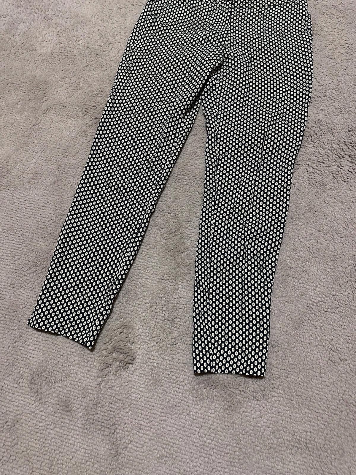 Etro Etro Black and White Geometric Chinos Sz 42 Size 42" / US 20 - 2 Thumbnail