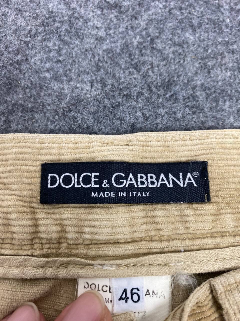 Dolce & Gabbana dolce and gabbana corduroy denim distressed rework Size US 33 - 15 Thumbnail